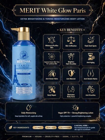 Merit White Glow Extra Brightening & Toning Moisturizing Body Lotion