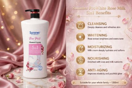 Summer ProWhite Rose Milk Shower Cream